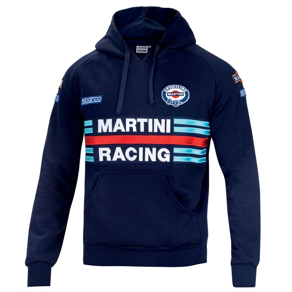 Fuori tutto - Felpa con cappuccio da lavoro Sparco Hoodie Martini Racing 01279 Taglia L Colore Rosso
