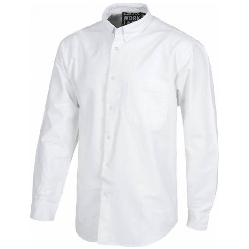 Fuori-Tutto Camicia da lavoro sportiva in cotone con tessuto Oxford - Workteam colore celeste Taglia L