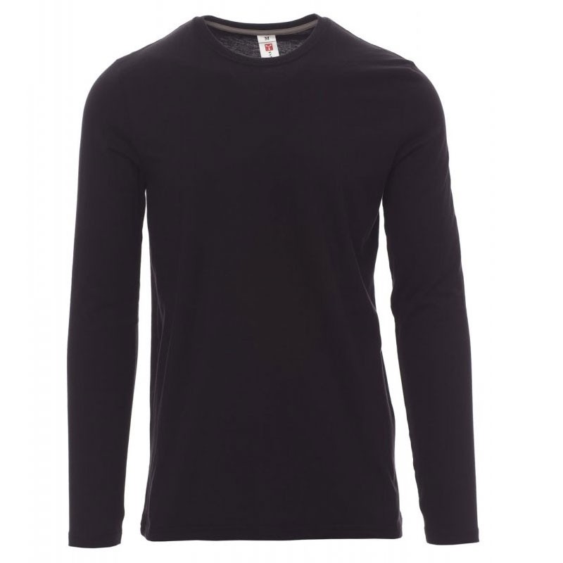 Fuori Tutto - T-shirt Girocollo a Manica Lunga in Cotone Pineta - Payper AY 7500 grigio smoke taglia M