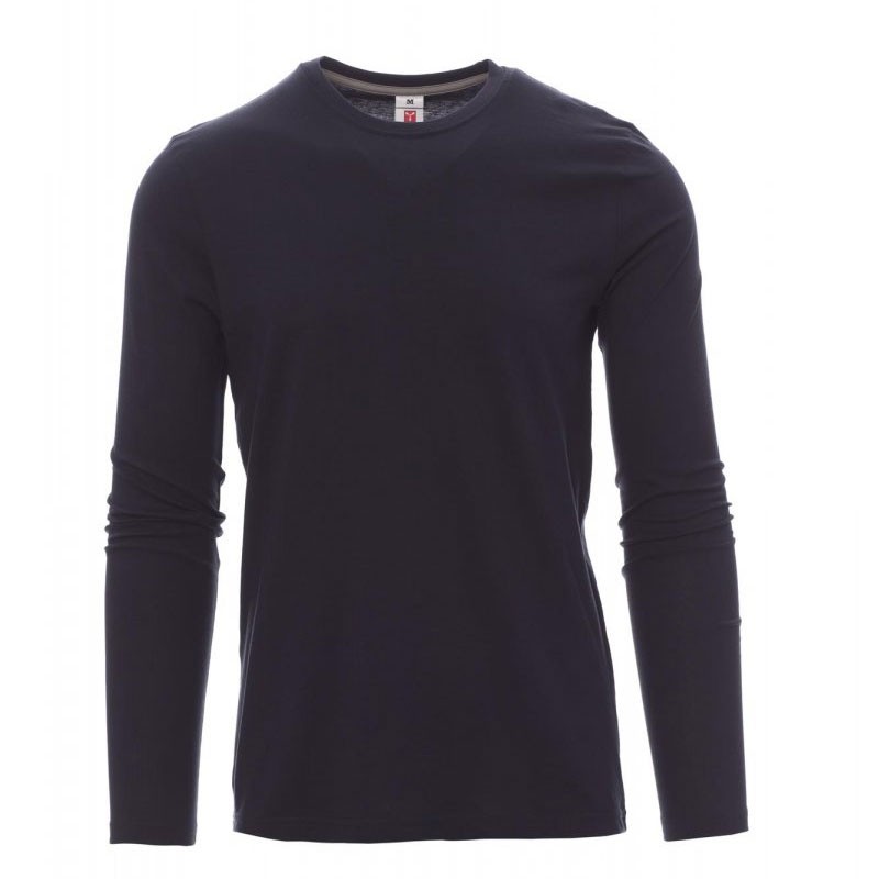 Fuori Tutto - T-shirt Girocollo a Manica Lunga in Cotone Pineta - Payper AY 7500 grigio smoke taglia M