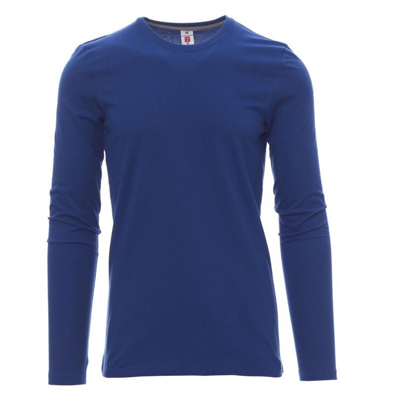 Fuori Tutto - T-shirt Girocollo a Manica Lunga in Cotone Pineta - Payper AY 7500 grigio smoke taglia M