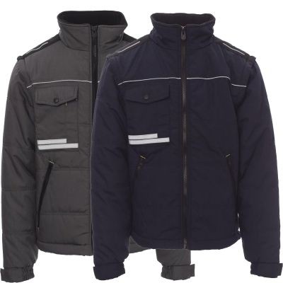 Fuori Tutto - Giubbotto da lavoro con Maniche Staccabili e Retro sagomato Warm 2.0 - Payper AY 7248 grigio taglia 4XL