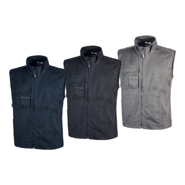 Fuori tutto - Gilet da Lavoro Stretch Elasticizzato U-Power Wave EY148WB Taglia M colore blu
