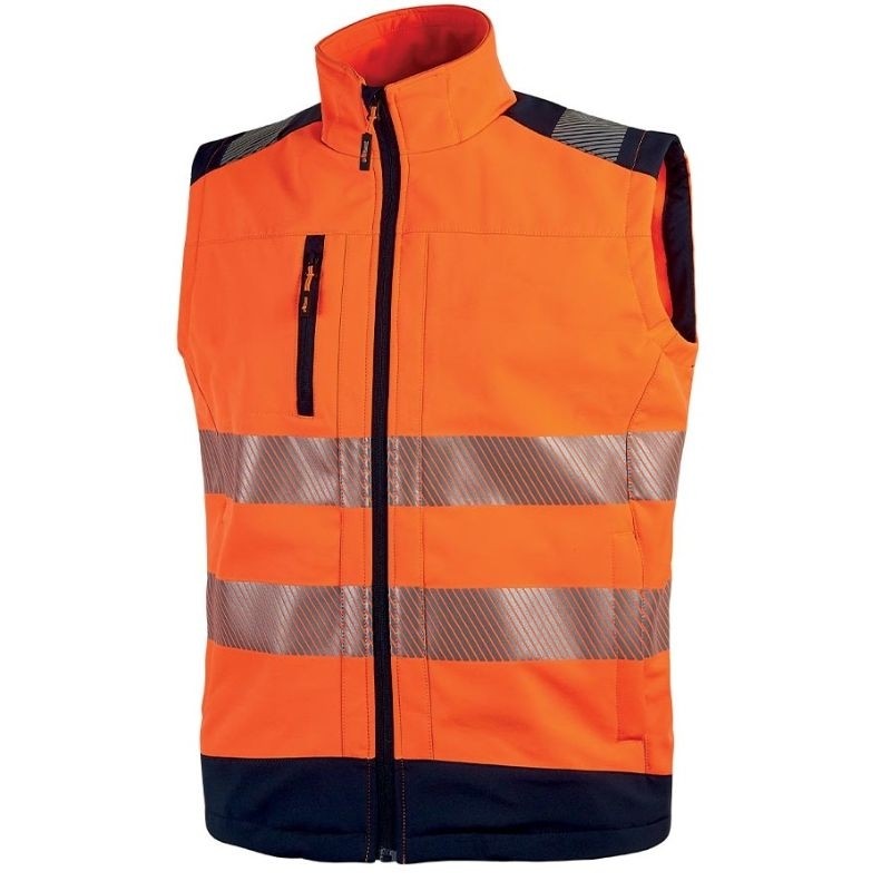 Fuori tutto - Gilet da Lavoro Softshell Stretch Elasticizzato Alta Visibilità U-Power Dany HL173YF taglia XL Yellow fluo