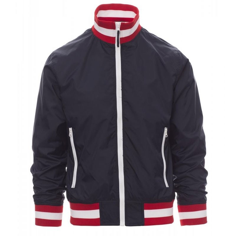 Fuori tutto -Giubbino con Interno Foderato e Colletto ITALIA Nazione United - Payper AY 7265 taglia M blu navy/italia