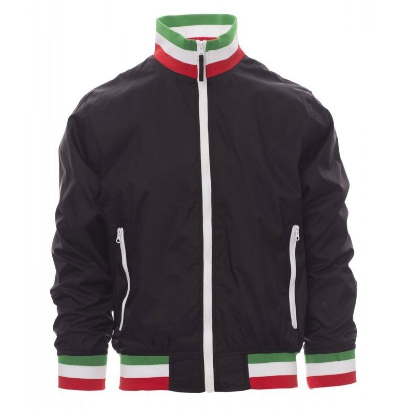 Fuori tutto -Giubbino con Interno Foderato e Colletto ITALIA Nazione United - Payper AY 7265 taglia M blu navy/italia