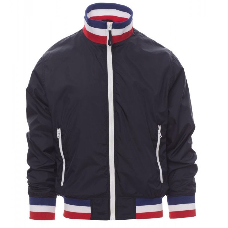 Fuori tutto -Giubbino con Interno Foderato e Colletto ITALIA Nazione United - Payper AY 7265 taglia M blu navy/italia