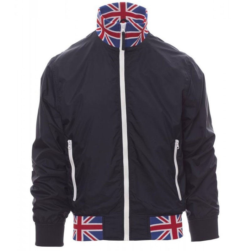 Fuori tutto -Giubbino con Interno Foderato e Colletto ITALIA Nazione United - Payper AY 7265 taglia M blu navy/italia