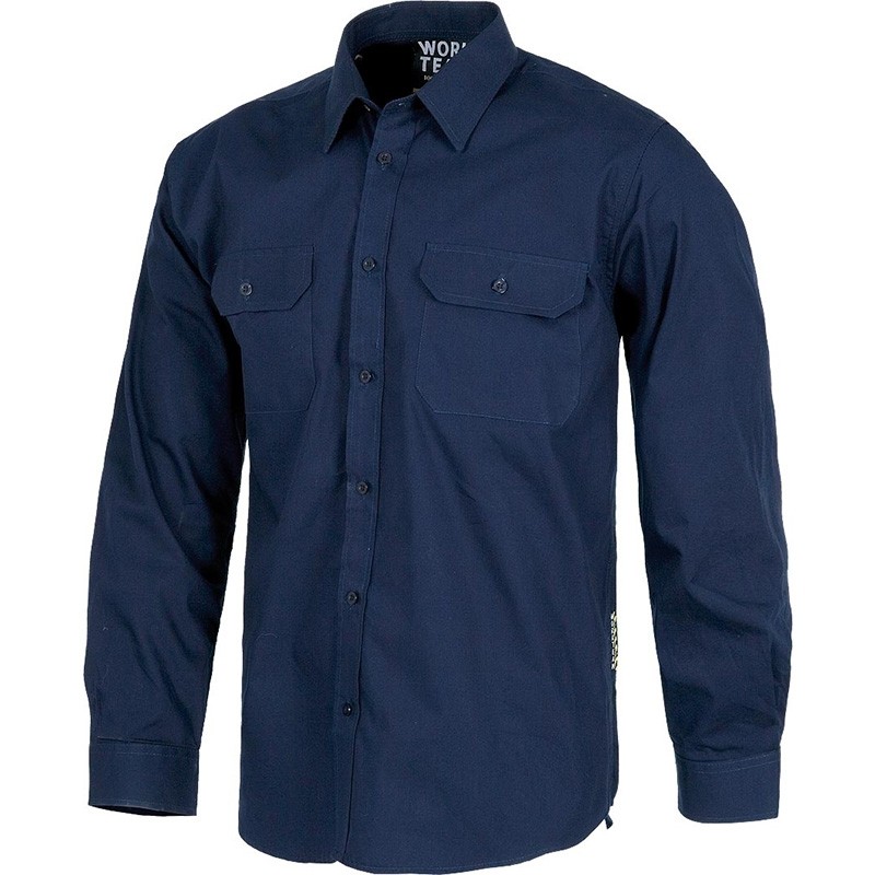 Fuori tutto - Camicia da lavoro rinforzata a manica lunga - Workteam Taglia 44 Colore Celeste