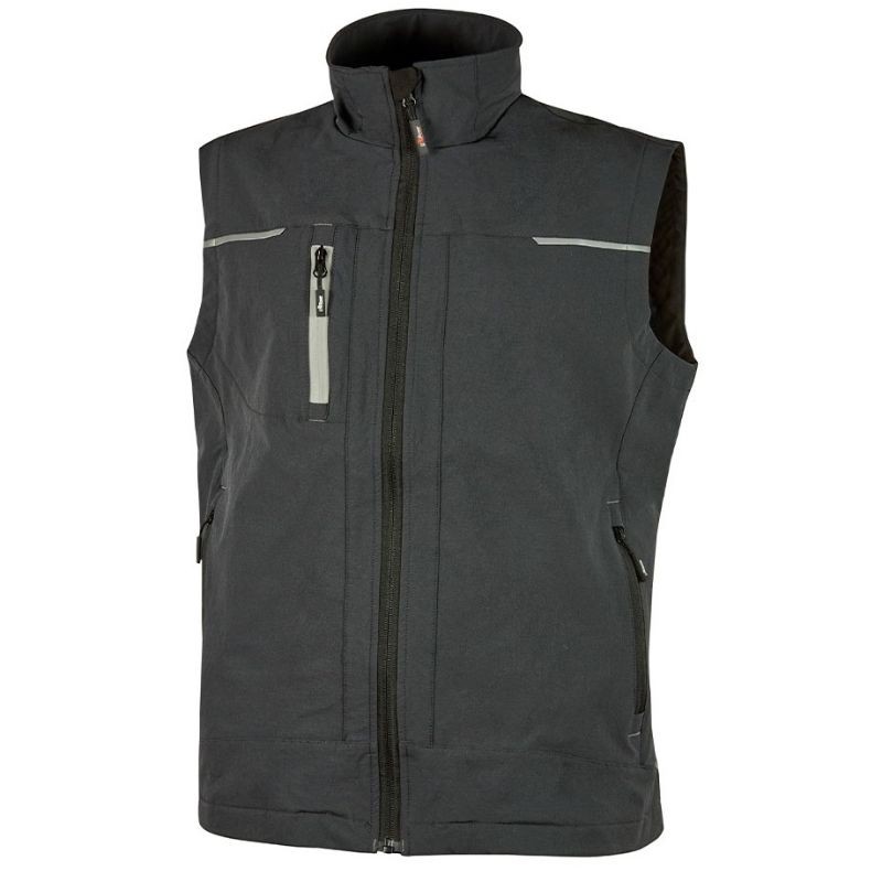 Fuori tutto - Gilet da Lavoro Multitasche Stretch Elasticizzato U-Power Saturn PE181BC colore dark green taglia xxl