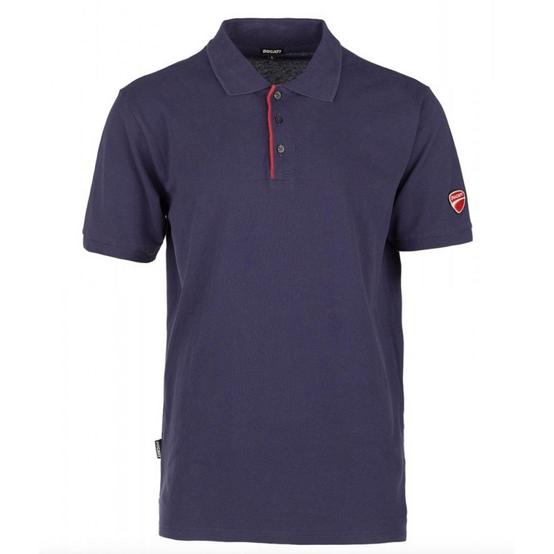 Fuori tutto - Polo Ducati Workwear in Cotone e Tessuto Piquet INN-CHANG taglia XL colore blu rosso