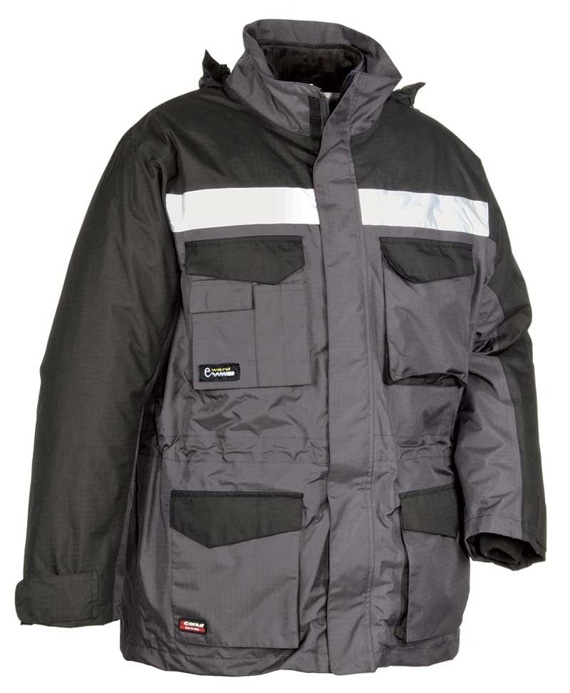 Fuori Tutto -Parka da Lavoro Multitasche Cofra Hailstorm V197-0-02 misura L navy/nero