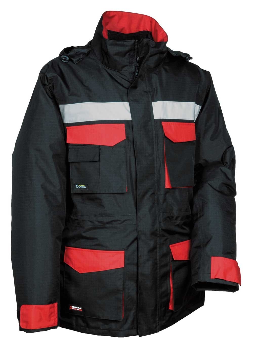 Fuori Tutto -Parka da Lavoro Multitasche Cofra Hailstorm V197-0-02 misura L navy/nero