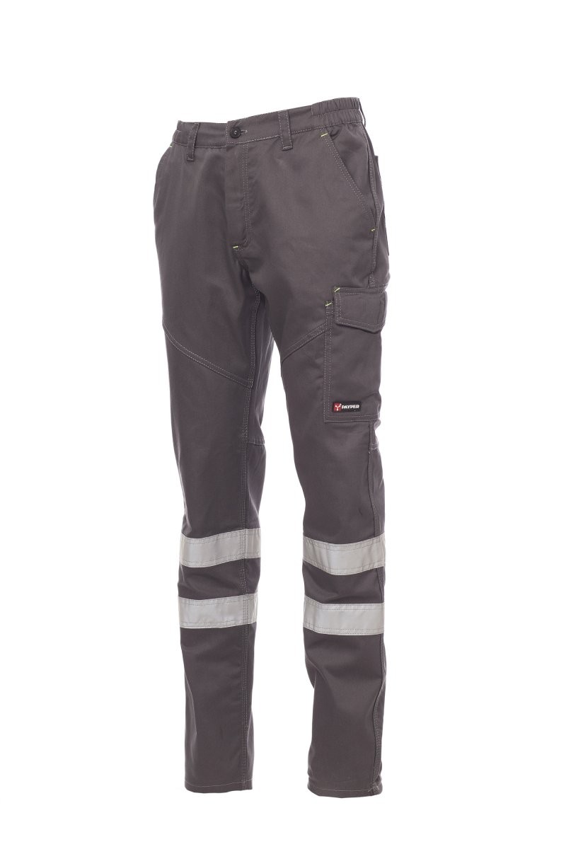 Fuori tutto - Pantalone Unisex da lavoro 100% Cotone Multitasche Payper Worker Winter Reflex AY 7307 taglia XL blu navy