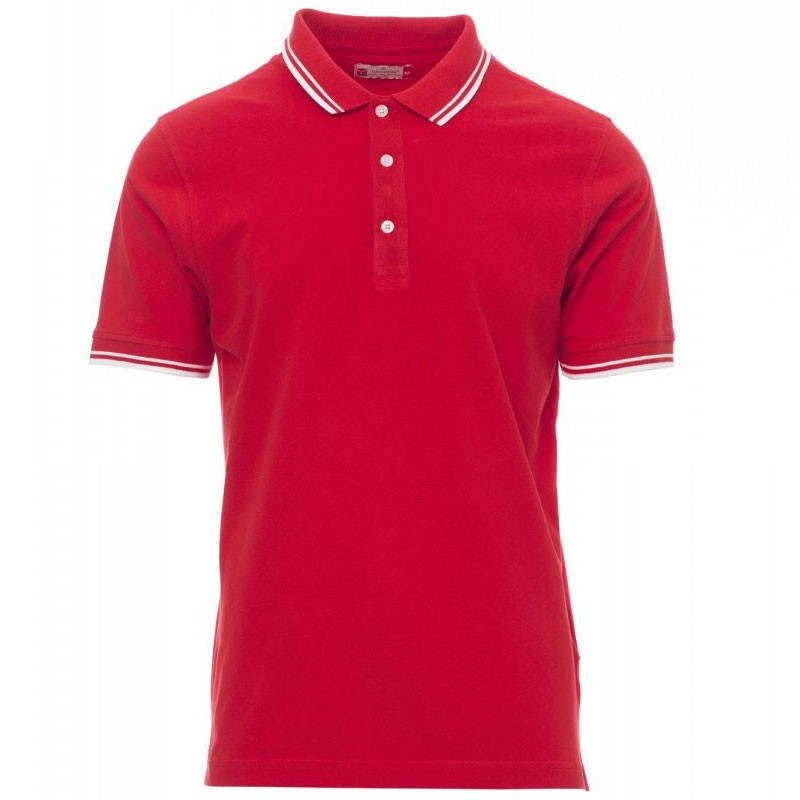 Fuori tutto - Polo da lavoro in cotone con Rinforzi e Cuciture Stretch Skipper - Payper AY 7438 colore navy bianco taglia M