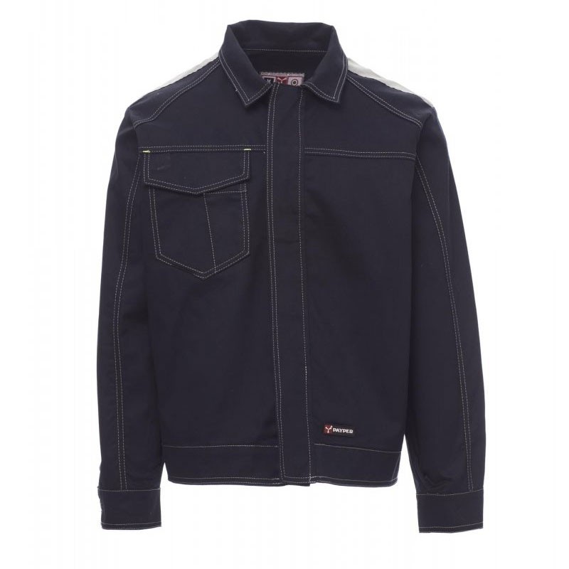 Fuori tutto -Giubbotto modello Jeans con Dettagli Riflettenti Safe - Payper taglia 4XL blu navy