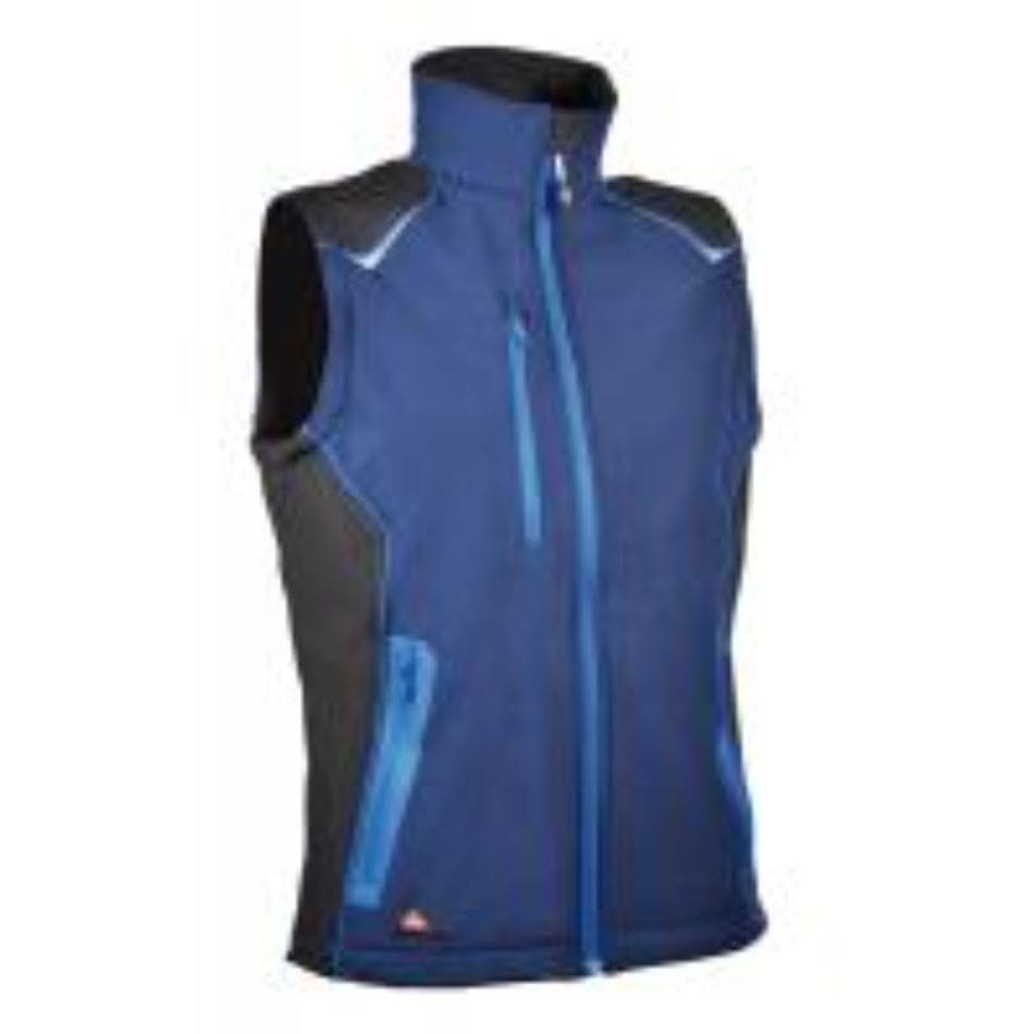 Fuori tutto - Gilet Softshell da Lavoro Stretch Multitasche Cofra Kyzyl V578-0-02 Taglia 50 Colore Fango Nero Giallo