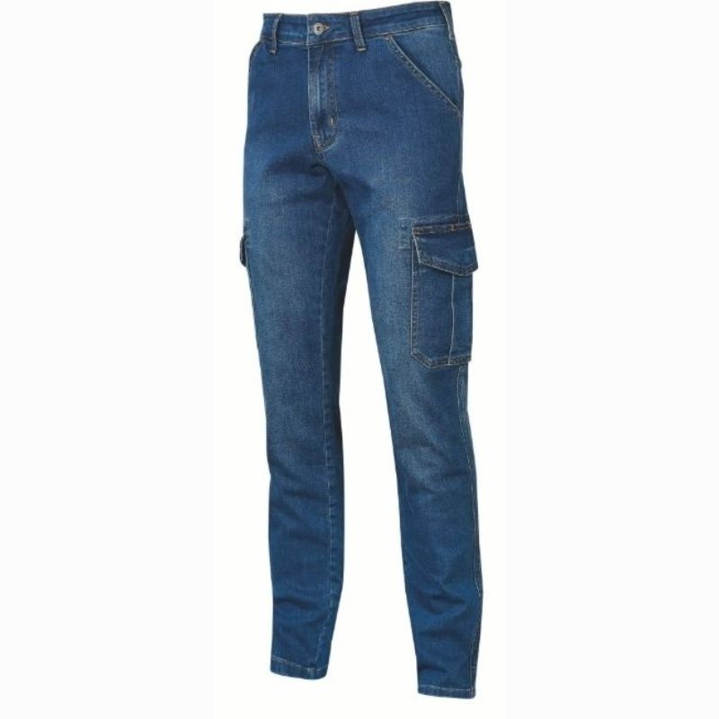 Fuori tutto - Jeans da Lavoro Elasticizzati Multitasche U-Power Romeo EX245 colore black carbon taglia xl