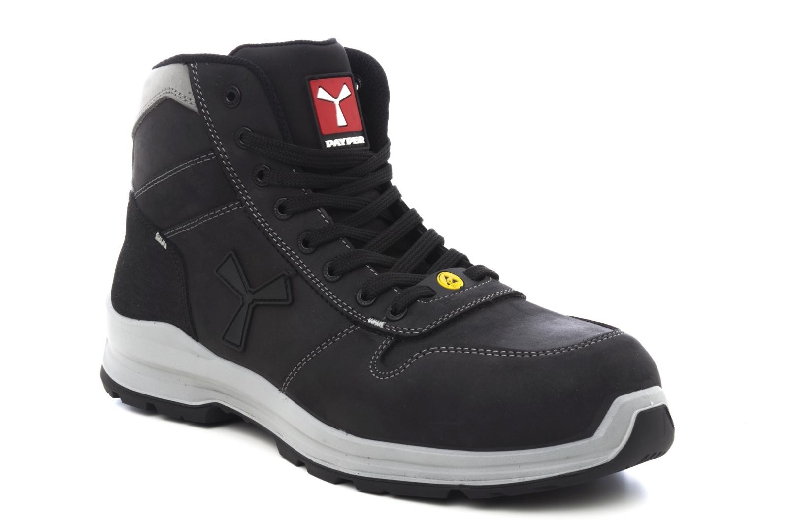 Fuori tutto - Scarpe antinfortunistiche Payper Get Force Mid Unisex S3 SRC ESD MID NABUK colore smoke cool numero 44