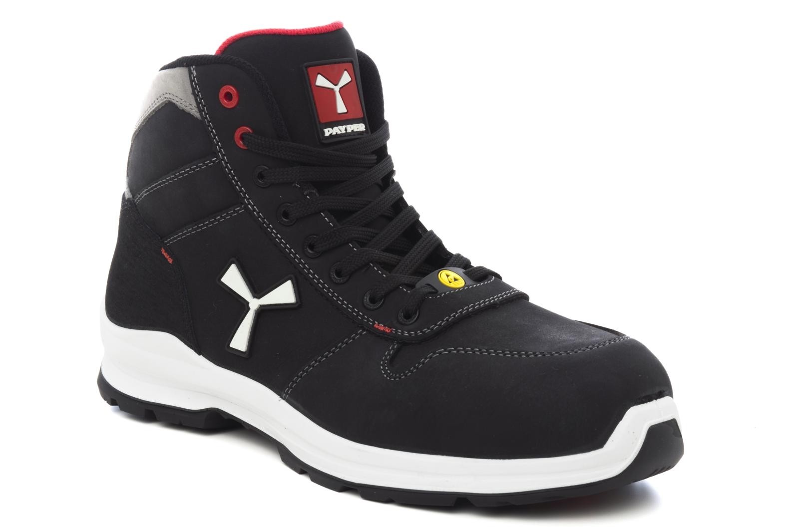 Fuori tutto - Scarpe antinfortunistiche Payper Get Force Mid Unisex S3 SRC ESD MID NABUK colore smoke cool numero 44