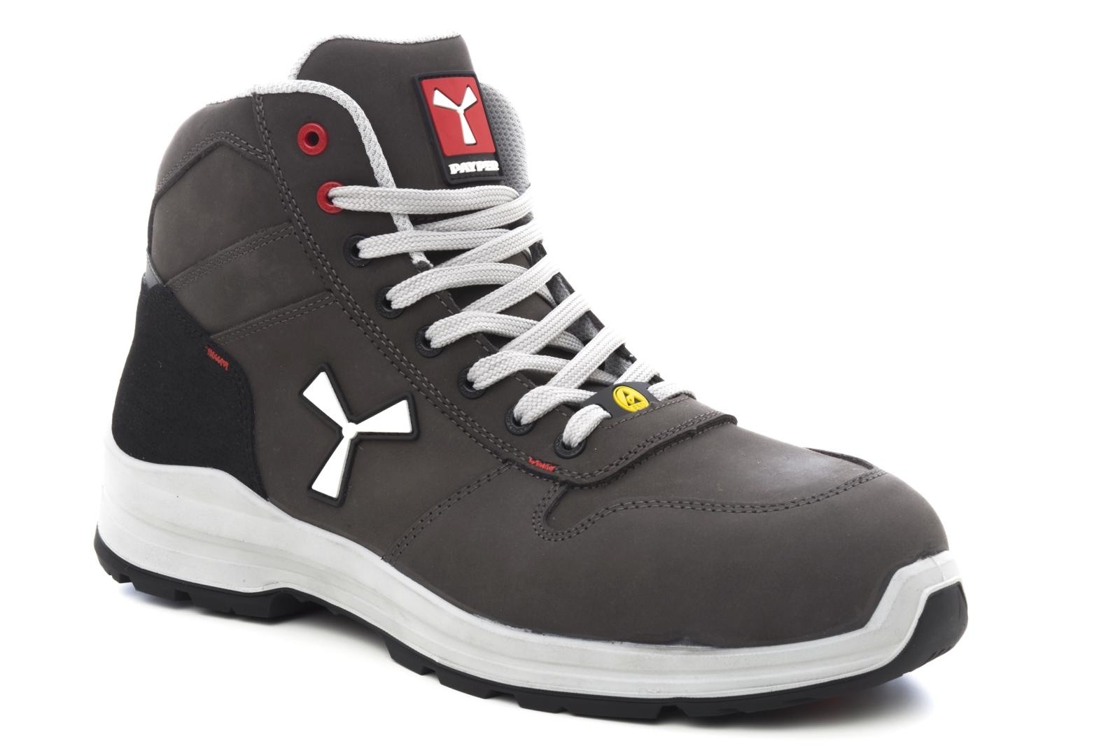 Fuori tutto - Scarpe antinfortunistiche Payper Get Force Mid Unisex S3 SRC ESD MID NABUK colore smoke cool numero 44