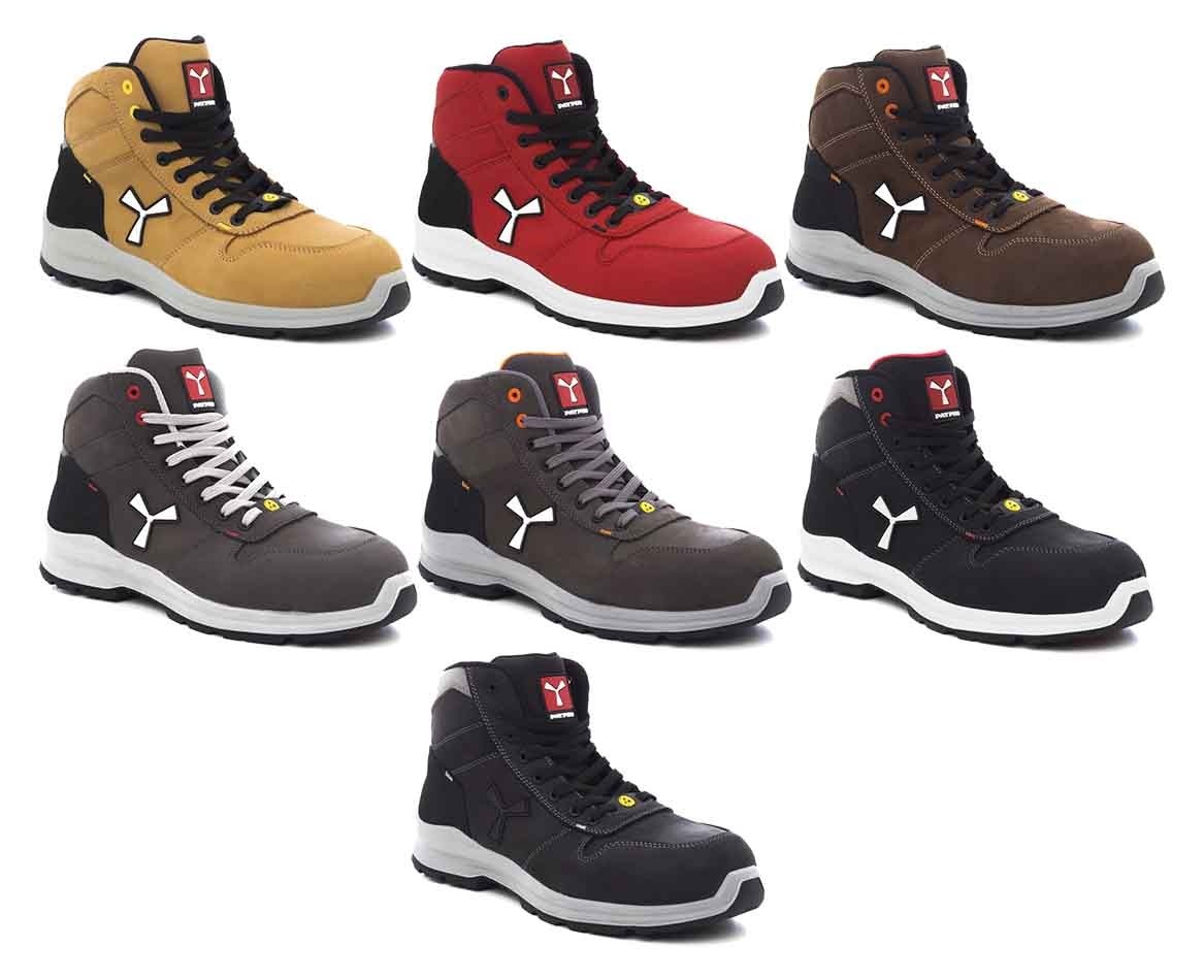 Fuori tutto - Scarpe antinfortunistiche Payper Get Force Mid Unisex S3 SRC ESD MID NABUK colore smoke cool numero 44