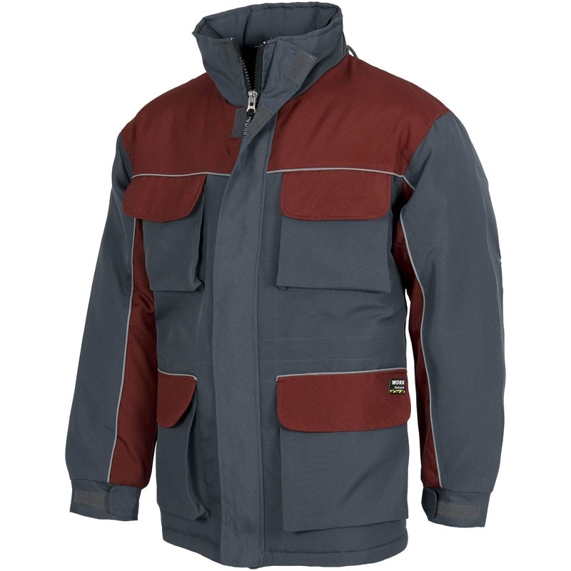 Fuori tutto - Giubbotto imbottito multitasche con tessuto esterno Oxford - Workteam Colore Navy/Azzurro Taglia 2XL