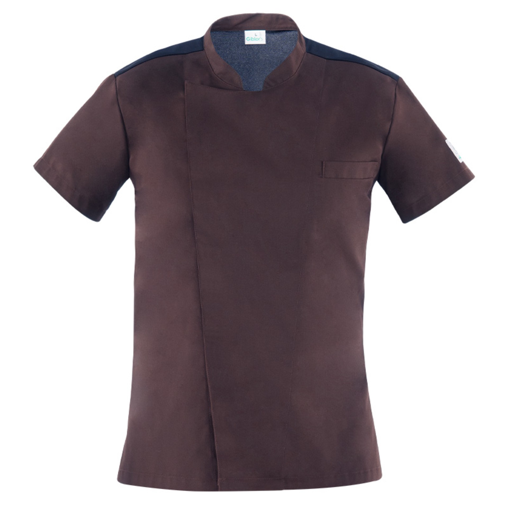 Fuori tutto - Giacca coreana manica corta da Lavoro Cuoco Giblor's Thiago 22P08G640 Colore verde militare Taglia 4XL