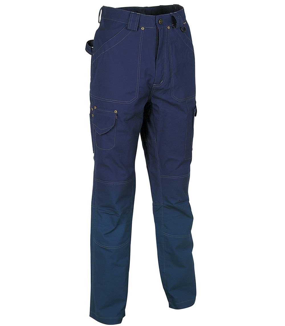 Fuori tutto - Pantaloni da Lavoro Multitasche Cofra Dublin 100% Cotone Canvas V052-0-01 Taglia 54 Colore Corda Nero