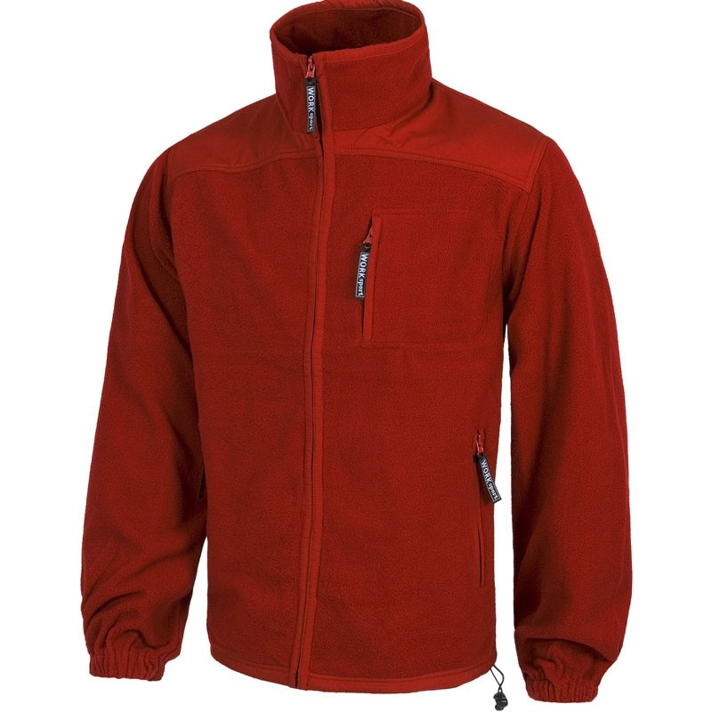 Fuori-Tutto Giacca invernale in pile multitasche - Workteam colore verde scuro Taglia 2XL
