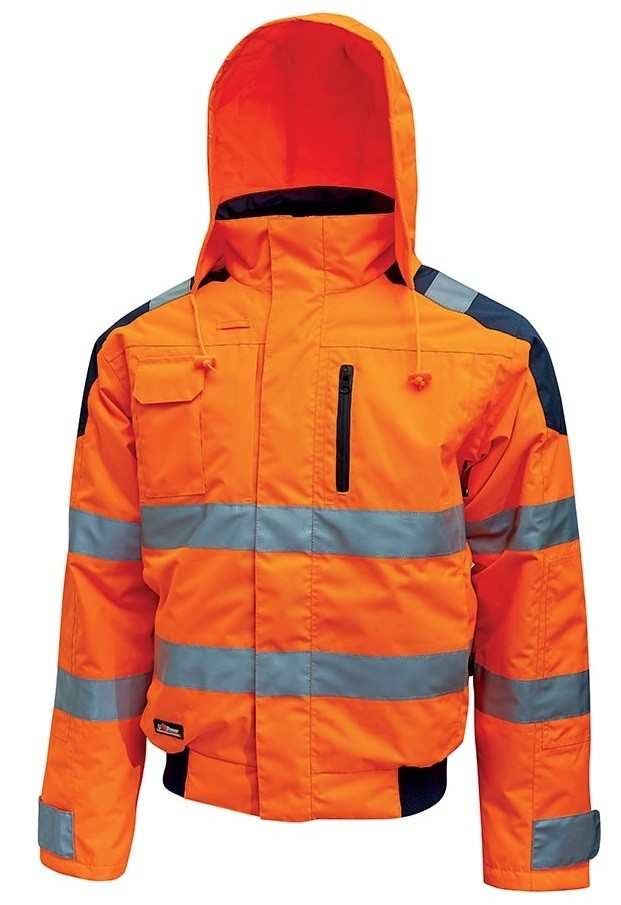 Fuori tutto - Giubbotto da Lavoro Alta Visibilità Antipioggia Multitasche U-Power Best HL160YF colore yellow fluo taglia 3xl