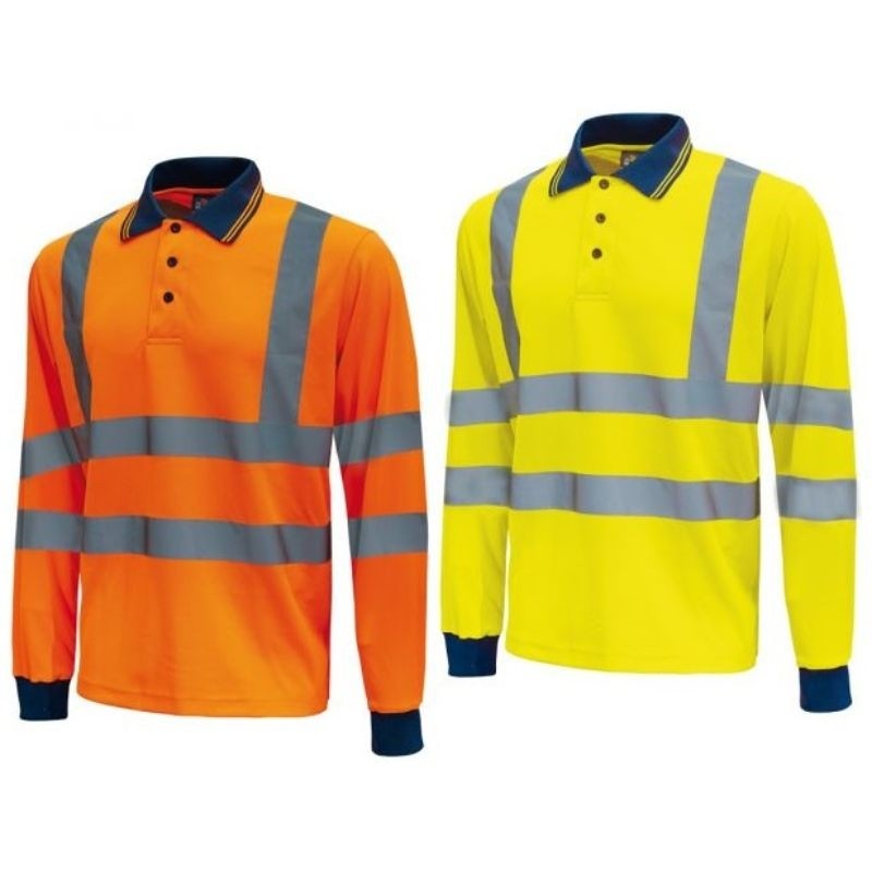 Fuori tutto - 3 Pezzi - Polo da Lavoro Alta Visibilità U-Power Shine HL199YF Taglia 3XL Colore Yellow Fluo