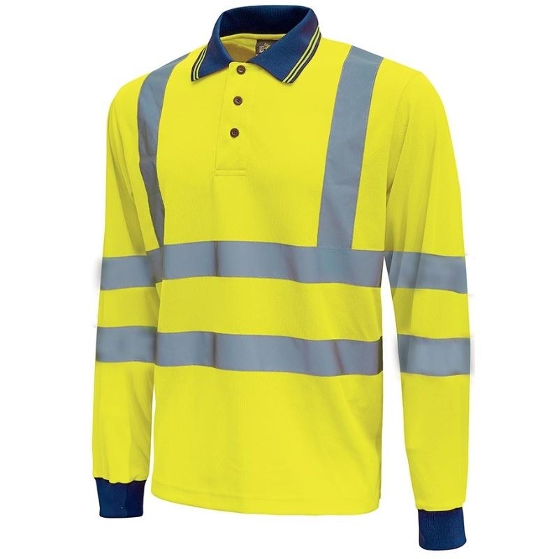 Fuori tutto - 3 Pezzi - Polo da Lavoro Alta Visibilità U-Power Shine HL199YF Taglia 3XL Colore Yellow Fluo