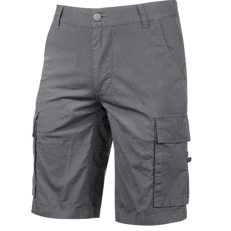 Fuori tutto - Bermuda da Lavoro Multitasche Elasticizzato U-Power Summer EY132BC taglia XL Black carbon
