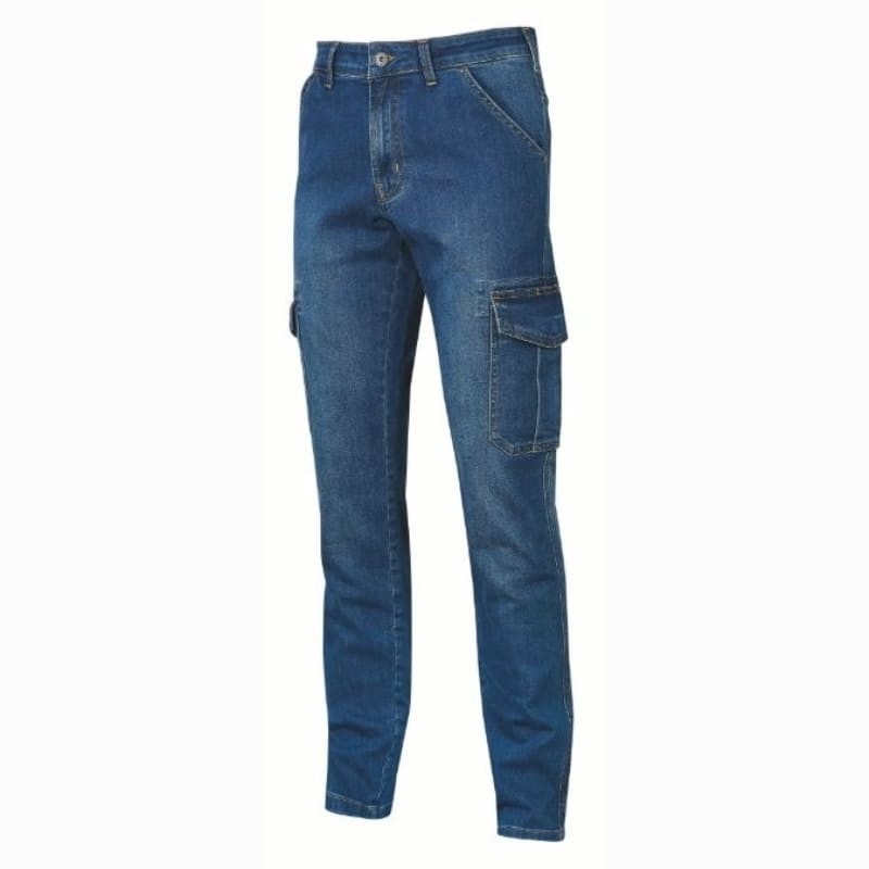 Fuori tutto - Jeans da Lavoro Elasticizzati Multitasche U-Power Tommy EX244 colore nero taglia 2XL