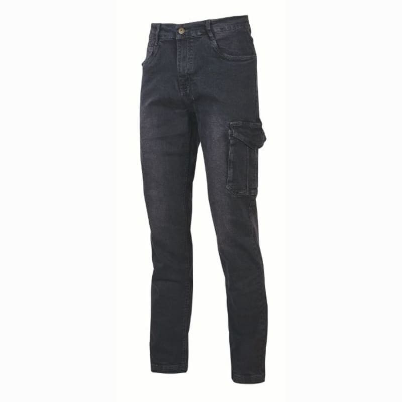Fuori tutto - Jeans da Lavoro Elasticizzati Multitasche U-Power Tommy EX244 colore nero taglia 2XL