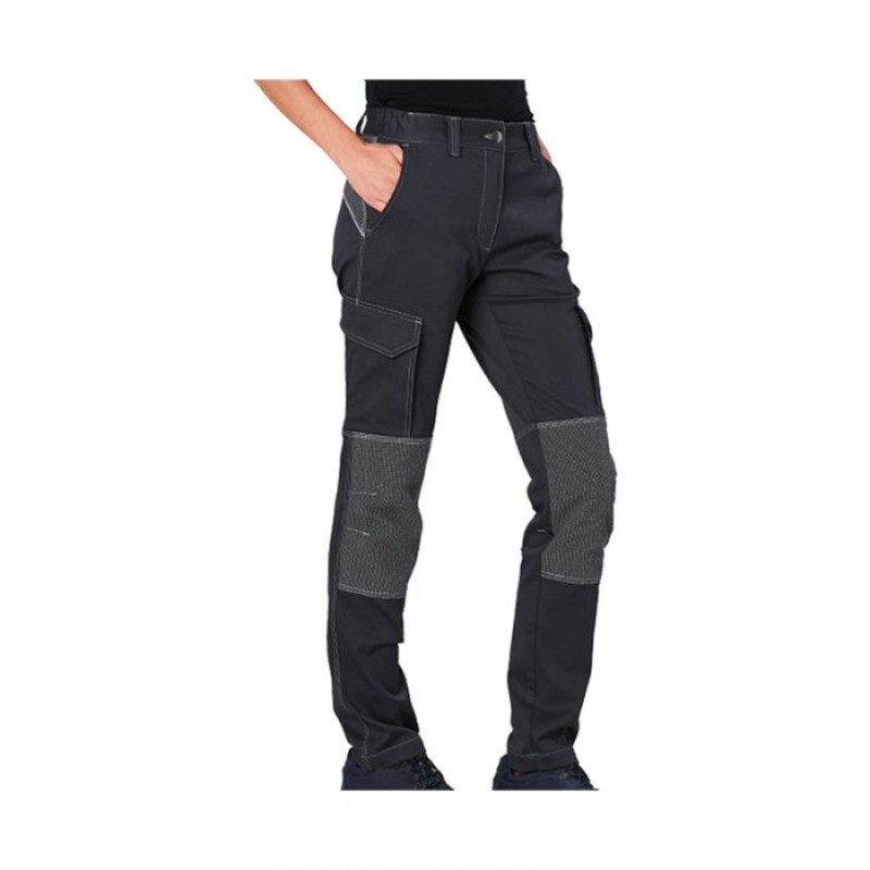 Fuori tutto - Pantaloni da Lavoro Multitasche Stretch Sirio da donna Siggi taglia XL colore Blu