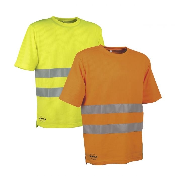 Fuori tutto - T-Shirt da Lavoro Alta Visibilità Cofra View V118-0-00 Taglia 2XL Colore Arancione