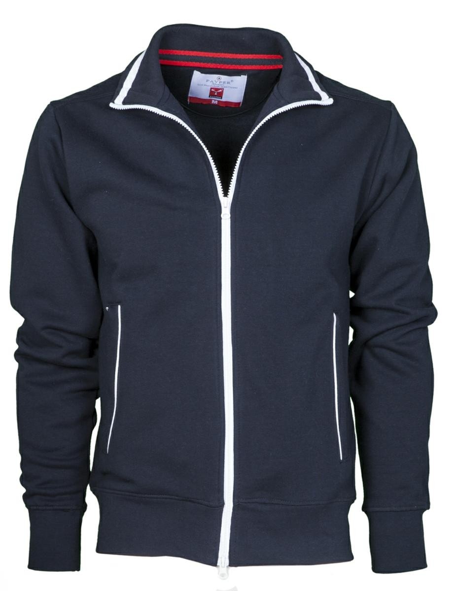 fuori tutto-Felpa Zip Intera Sydney - Payper AY 7530 taglia L nero/bianco