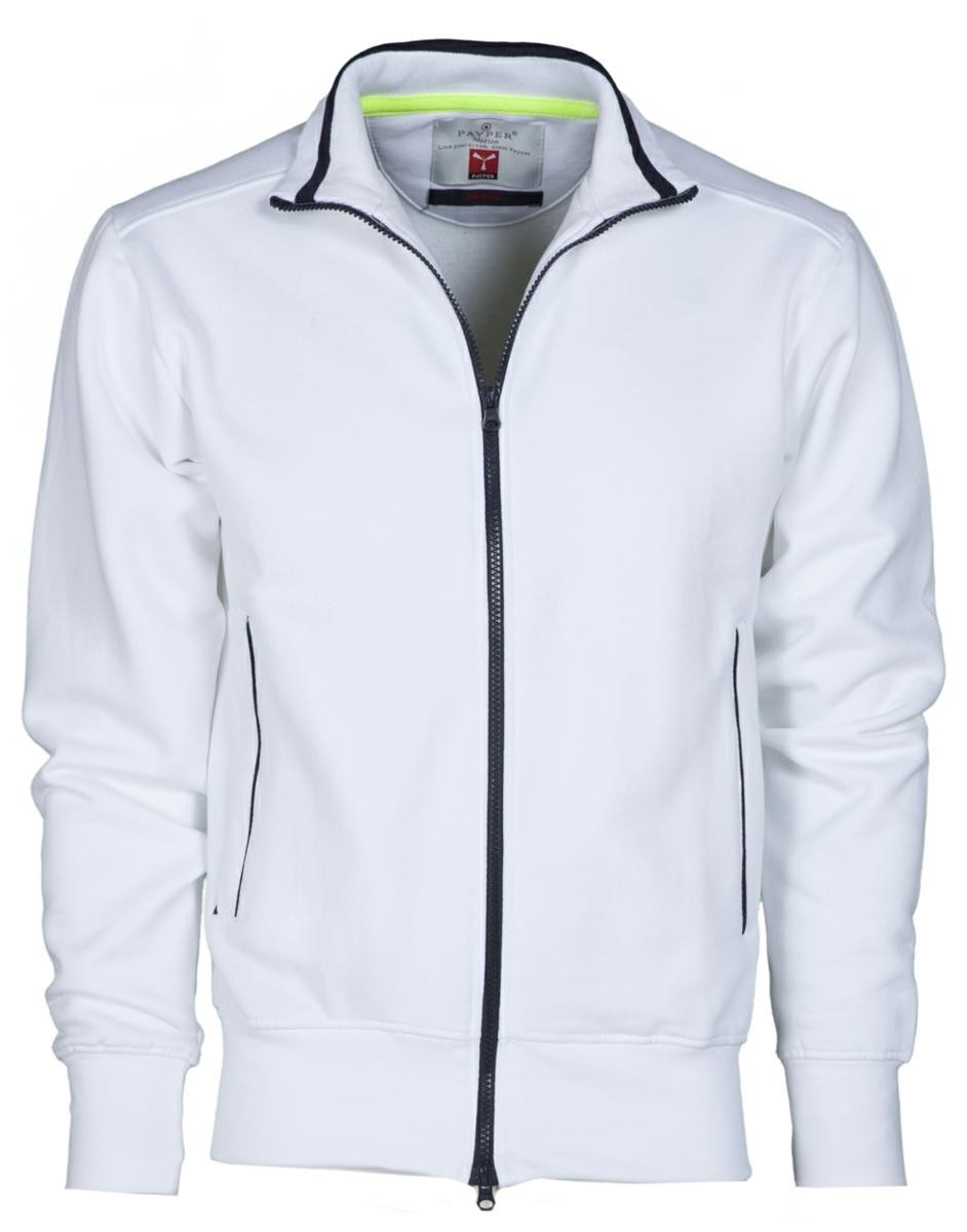fuori tutto-Felpa Zip Intera Sydney - Payper AY 7530 taglia L nero/bianco