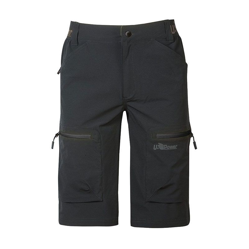 Fuori tutto - Bermuda da lavoro Stretch Multitasche U-power Ares FU280BC Taglia L colore black carbon