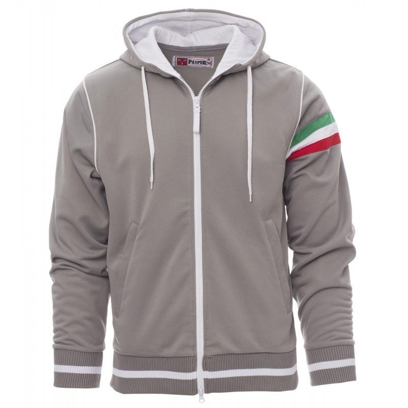 Fuori tutto-Felpa a Zip Intera con Cuciture Rinforzate Nevada - Payper AY 7549 taglia L grigio