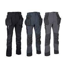 Fuori tutto - Pantaloni da Lavoro Multitasche Stretch Cofra Laxbo V591-0-02 taglia 46 Colore Antracite Nero