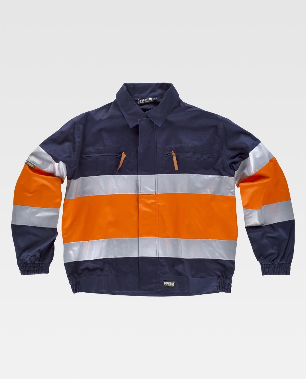 Fuori tutto - Giacca da Lavoro Combinata Alta Visibilità con Bande C4119 - Workteam taglia XL colore navy orange