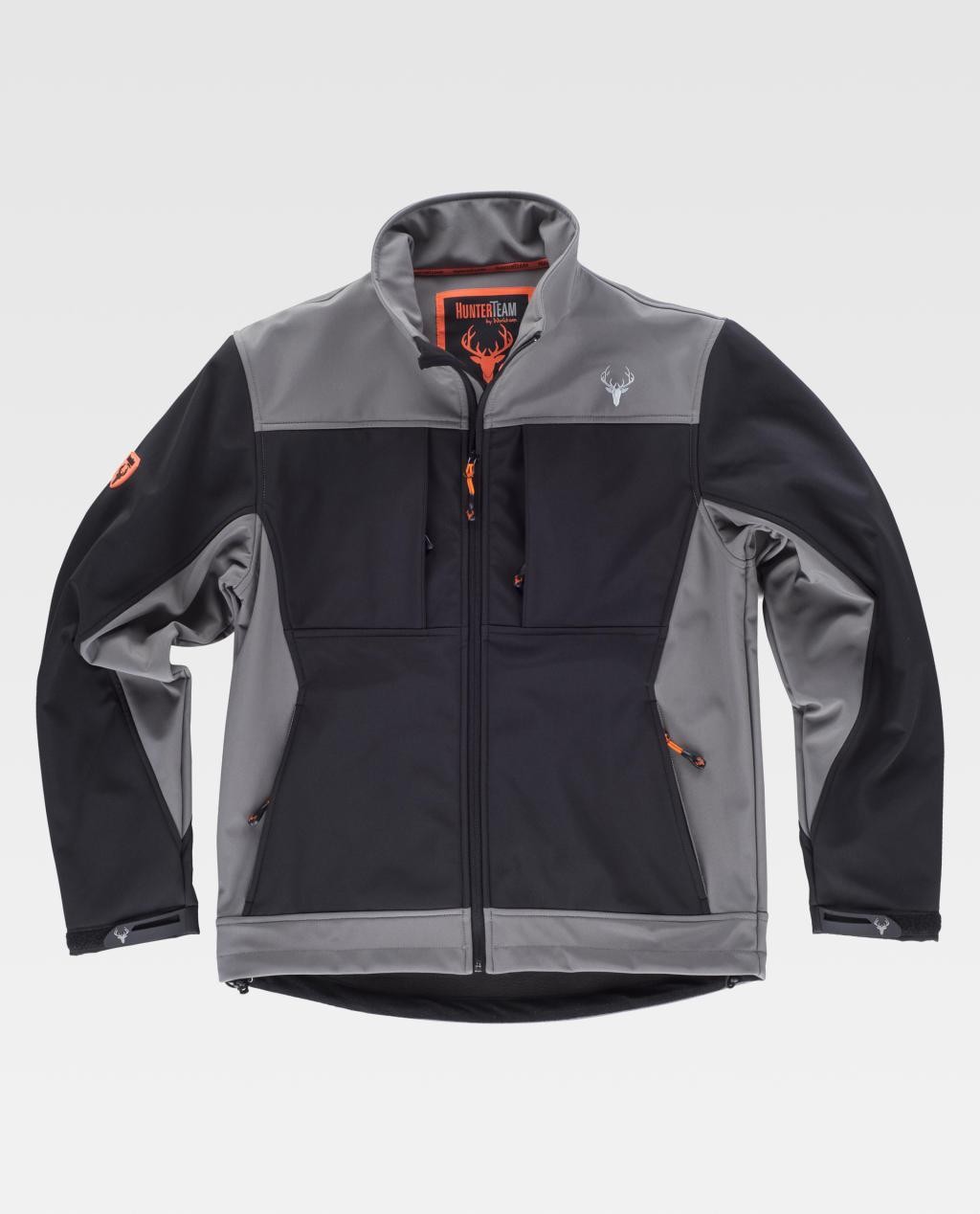 Fuori tutto - Giacca da Lavoro Workshell Caccia Stretch S8620 - Workteam taglia 2xl colore nero grigio