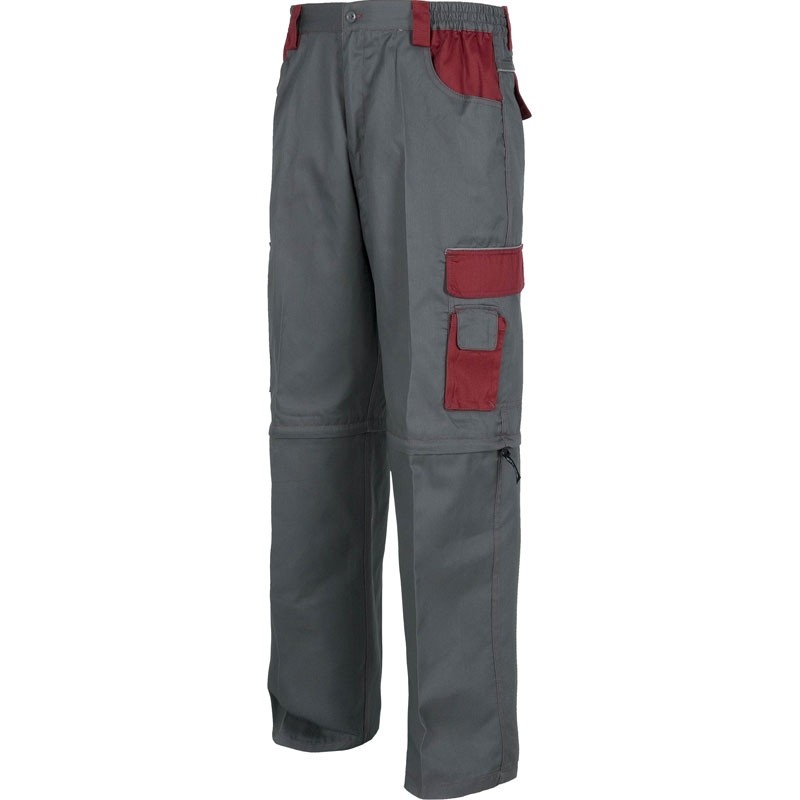 Fuori tutto - Pantaloni Multitasche staccabili con rinforzi sui glutei - Workteam Taglia 54 colore navy azzurro