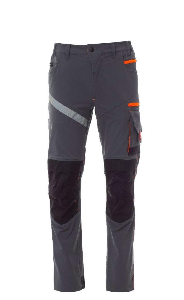 Fuori Tutto - Pantalone Unisex da Lavoro Multitasche Stretch Payper Next 4W Summer AY 7317 blu navy/nero taglia 46