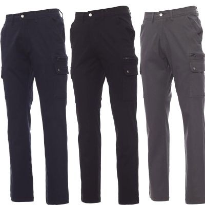 Fuori tutto - Pantalone Da Lavoro Multitasche 100% Cotone Twill Forest Winter- Payper AY 7324 colore nero taglia M