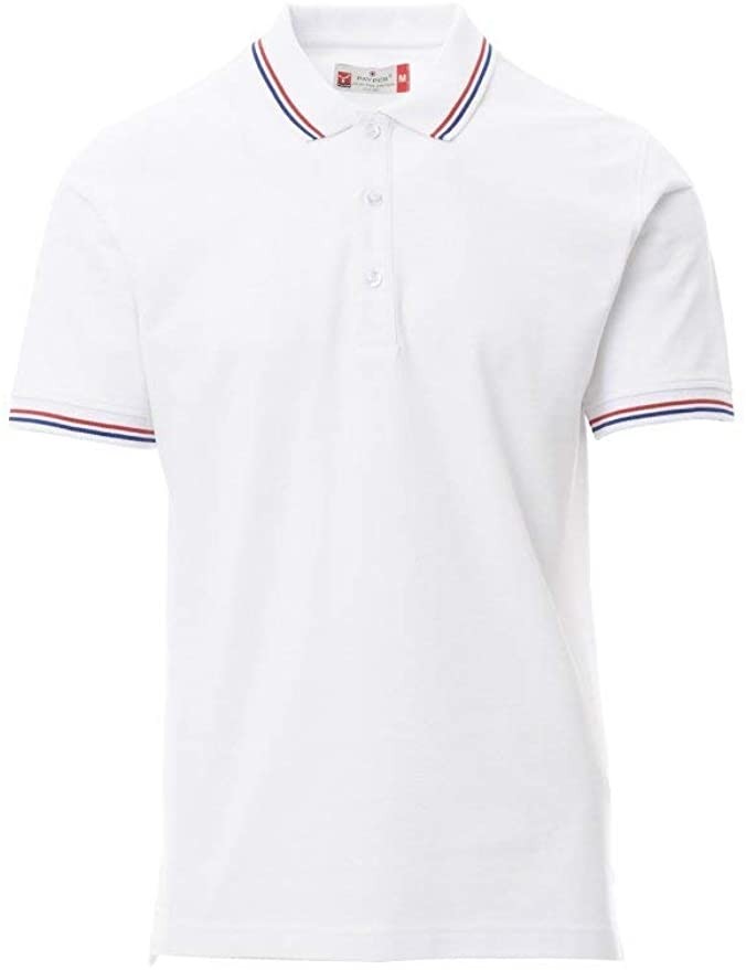 Fuori tutto -Polo Unisex France Manica Corta con Tricolore a Contrasto - Payper taglia 3XL blu navy