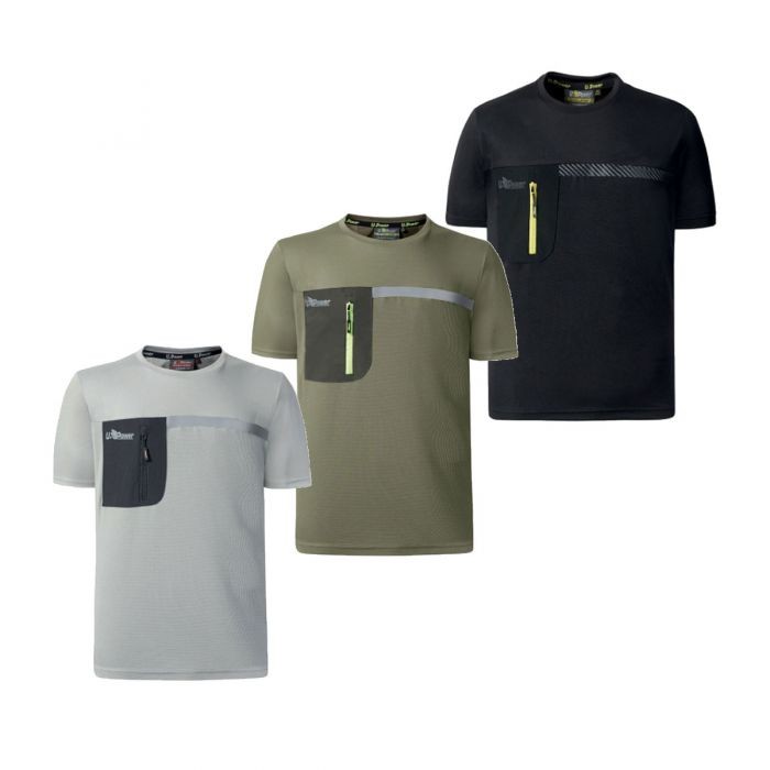 Fuori tutto - T-shirt da Lavoro U-Power Christal FU248BC colore black carbon taglia m